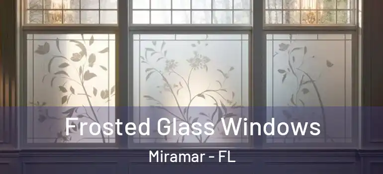  Frosted Glass Windows Miramar - FL