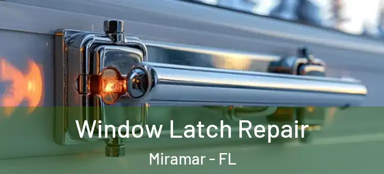  Window Latch Repair Miramar - FL